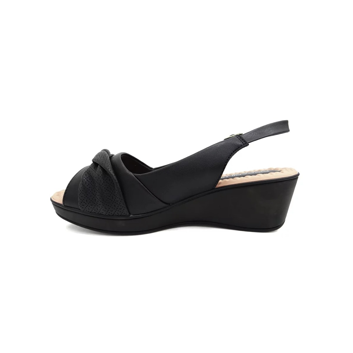 Sandália Piccadilly Anabela Joanete 540342 Preto Sandália Piccadilly Anabela Joanete 540342 Preto