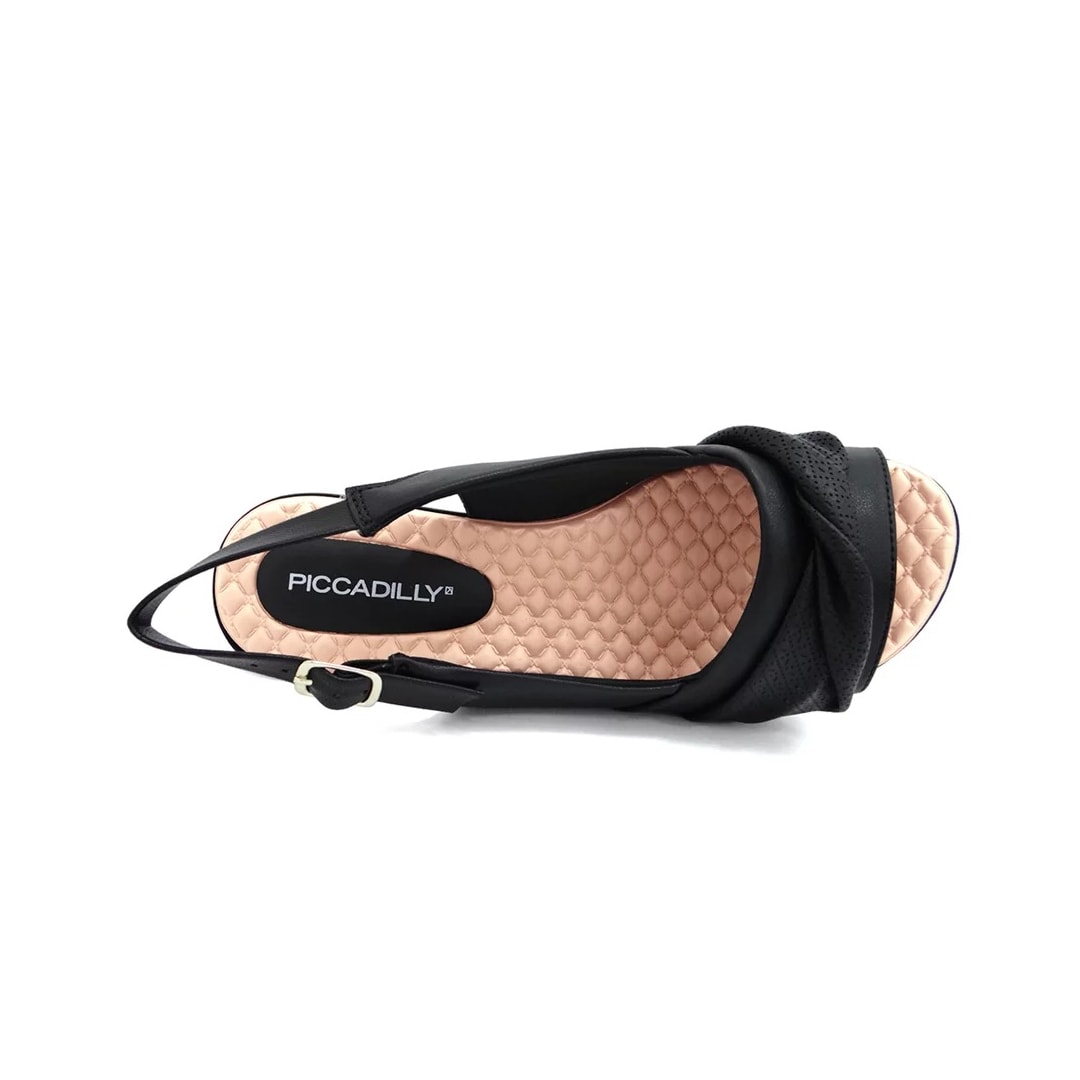 Sandália Piccadilly Anabela Joanete 540342 Preto