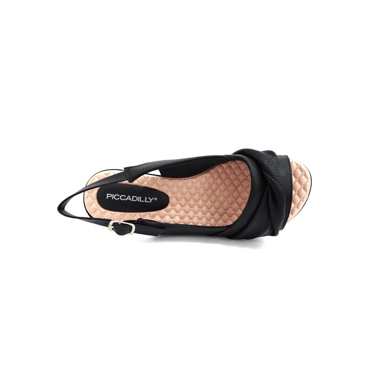 Sandália Piccadilly Anabela Joanete 540342 Preto Sandália Piccadilly Anabela Joanete 540342 Preto