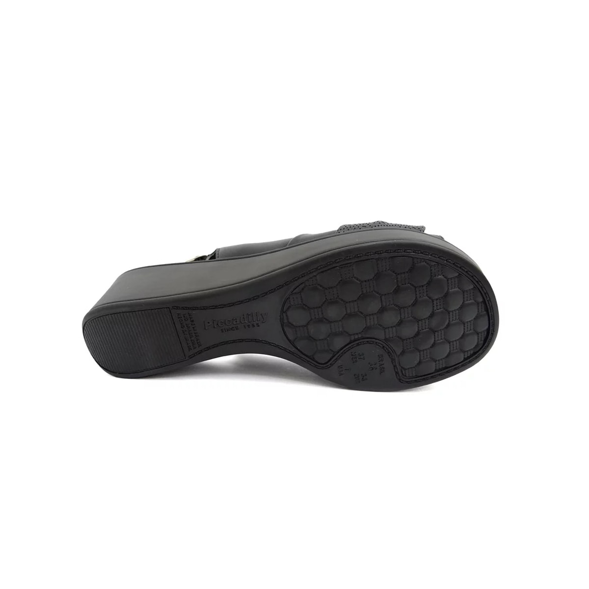Sandália Piccadilly Anabela Joanete 540342 Preto