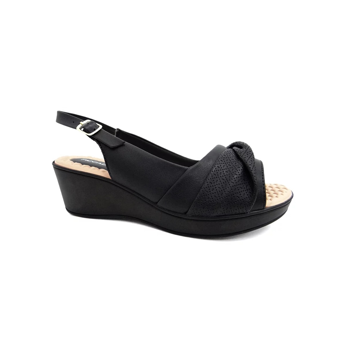 Sandália Piccadilly Anabela Joanete 540342 Preto Sandália Piccadilly Anabela Joanete 540342 Preto