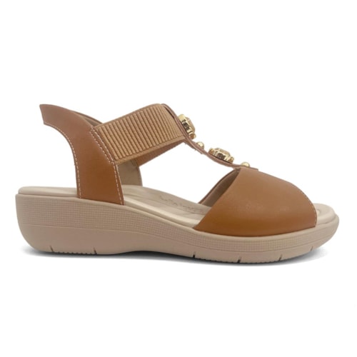 Detalhe - Sandália Piccadilly Conforto 239033 Mascavo