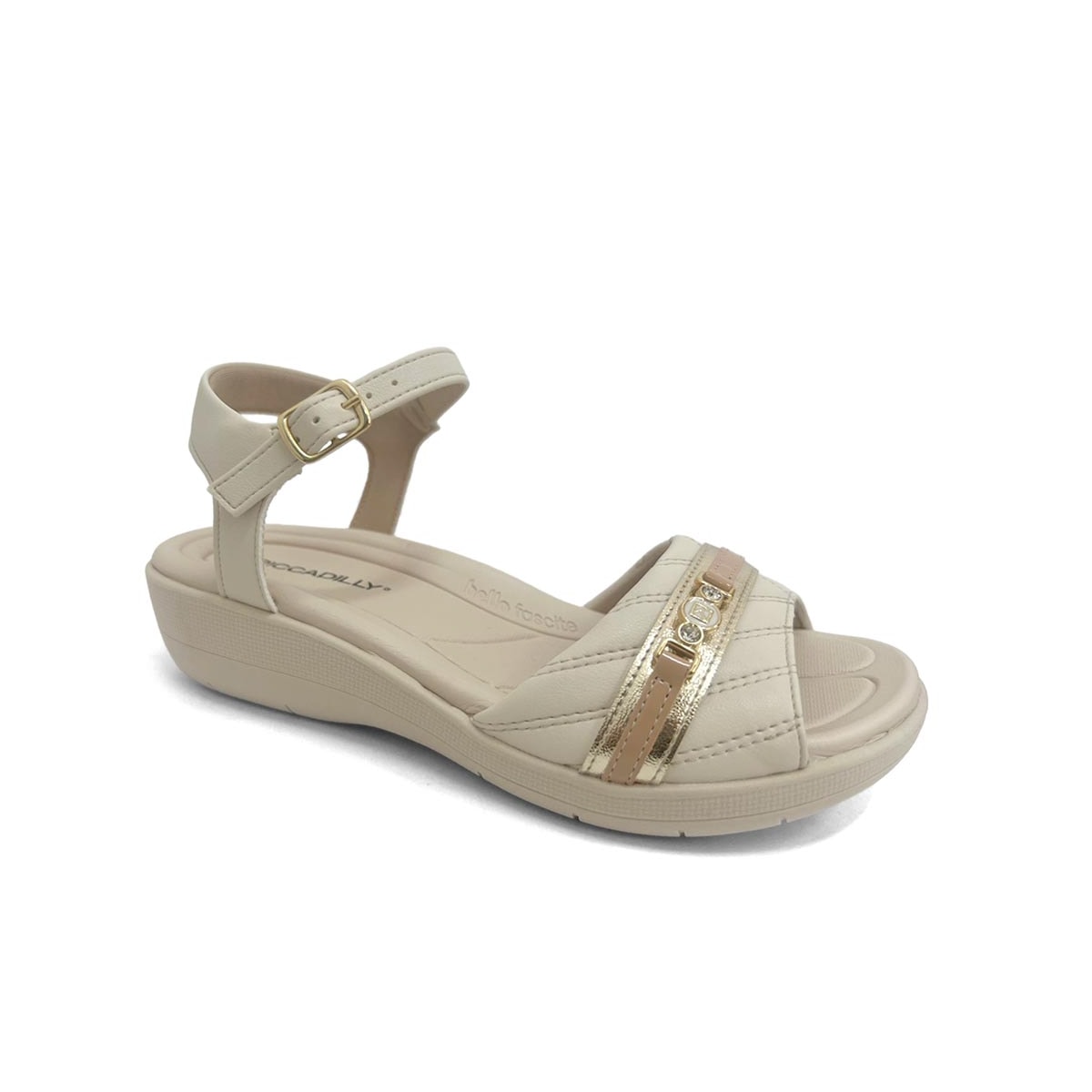 Sandália Piccadilly Conforto 239034 Off White
