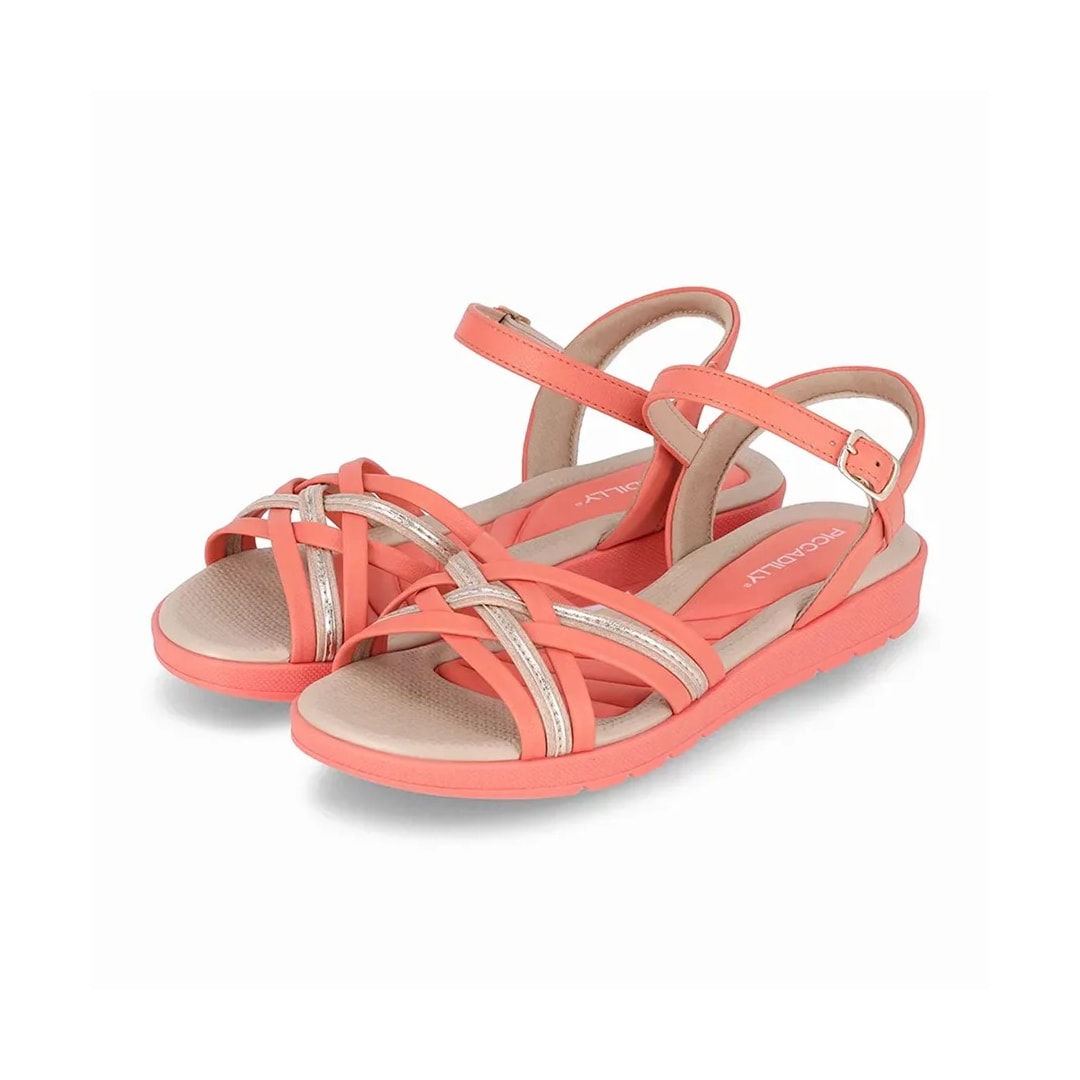 Sandália Piccadilly Conforto 410026 Coral
