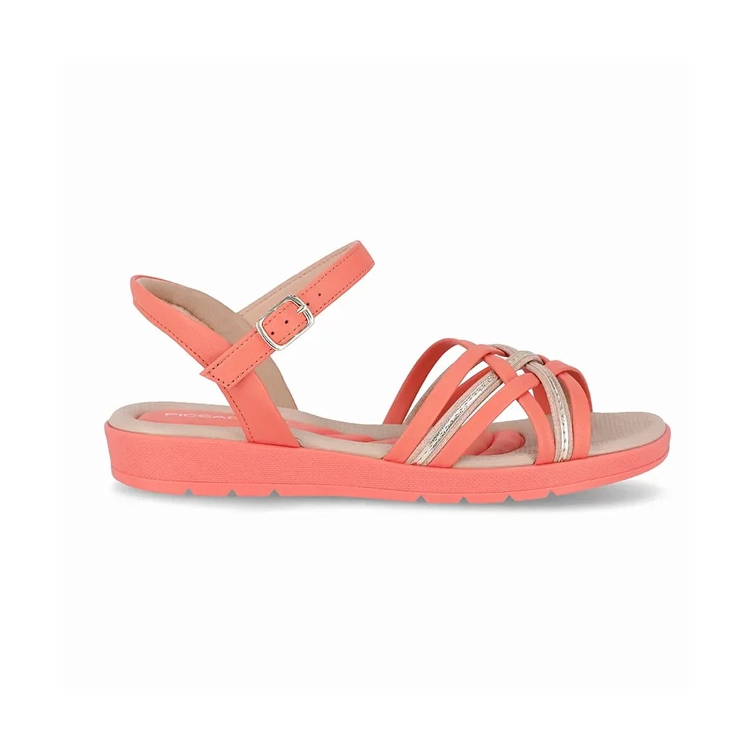 Sandália Piccadilly Conforto 410026 Coral Sandália Piccadilly Conforto 410026 Coral