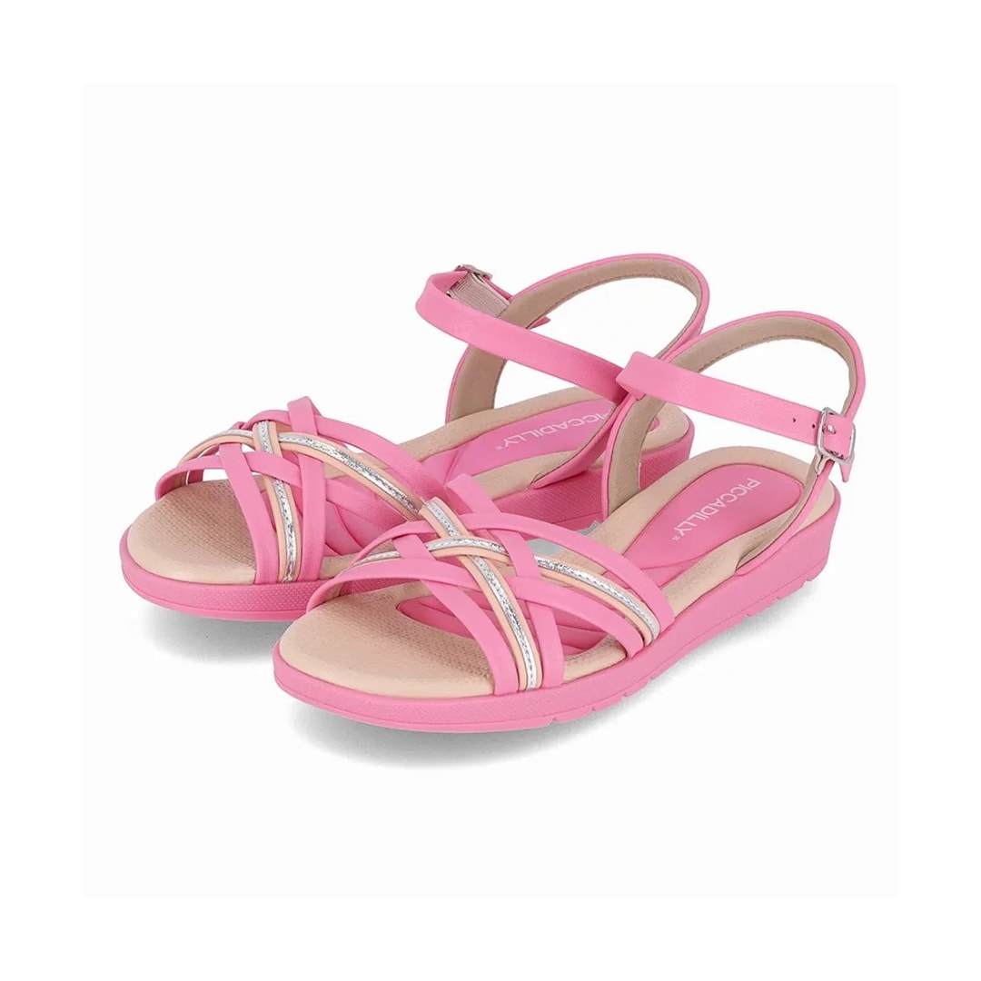 Sandália Piccadilly Conforto 410026 Rosa Chiclete