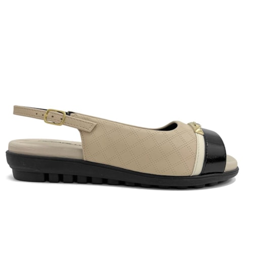 Detalhe - Sandália Piccadilly Conforto 523011 Brulee