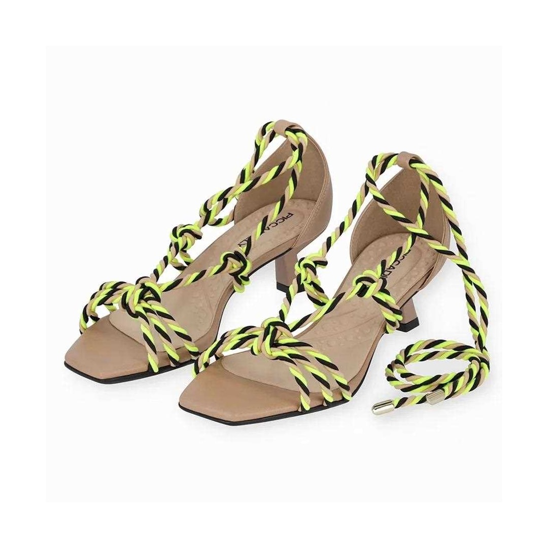 Sandália Piccadilly Conforto 588004 Nude Claro