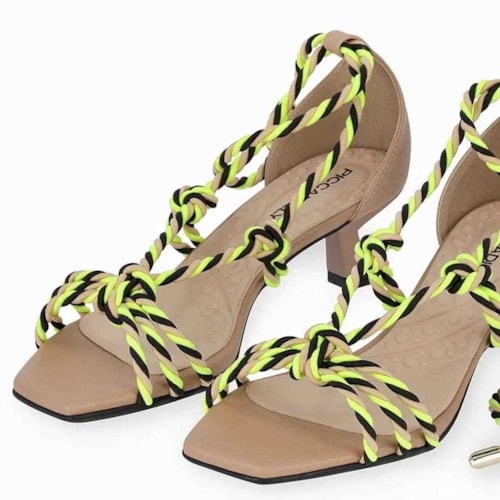 Detalhe - Sandália Piccadilly Conforto 588004 Nude Claro