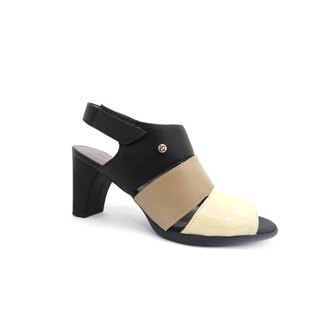 Sandália Piccadilly Conforto 619005 Preto/Natural Sandália Piccadilly Conforto 619005 Preto/Natural