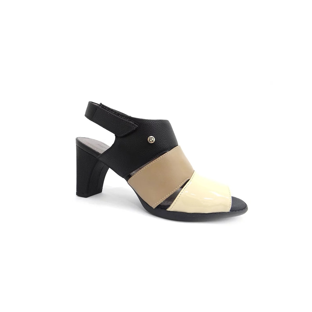 Sandália Piccadilly Conforto 619005 Preto/Natural Sandália Piccadilly Conforto 619005 Preto/Natural
