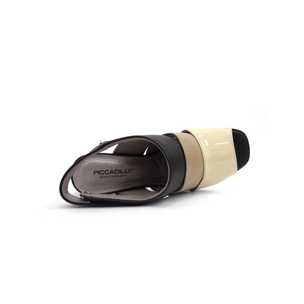 Sandália Piccadilly Conforto 619005 Preto/Natural Sandália Piccadilly Conforto 619005 Preto/Natural