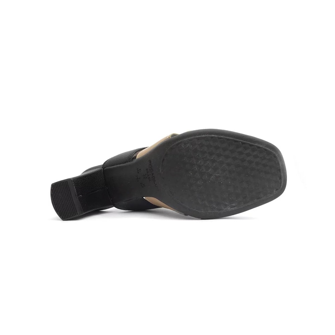 Sandália Piccadilly Conforto 619005 Preto/Natural Sandália Piccadilly Conforto 619005 Preto/Natural