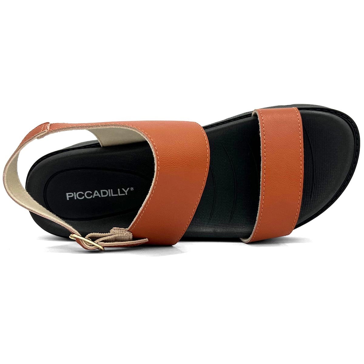 Sandália Piccadilly Conforto Papete Flatform 586001 Caramelo Sandália Piccadilly Conforto Papete Flatform 586001 Caramelo