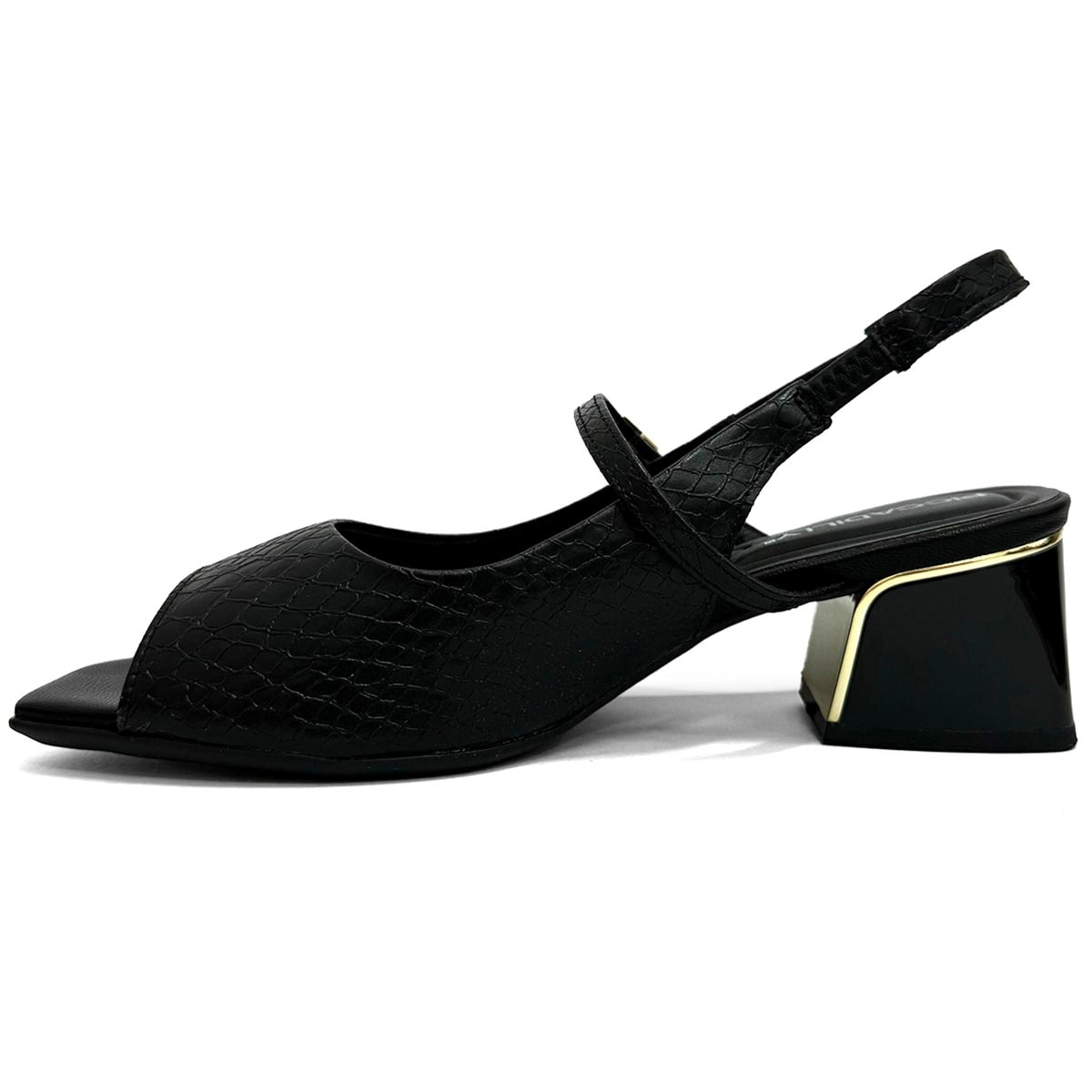 Sandália Piccadilly Conforto Salto Bloco 543083 Preto Sandália Piccadilly Conforto Salto Bloco 543083 Preto