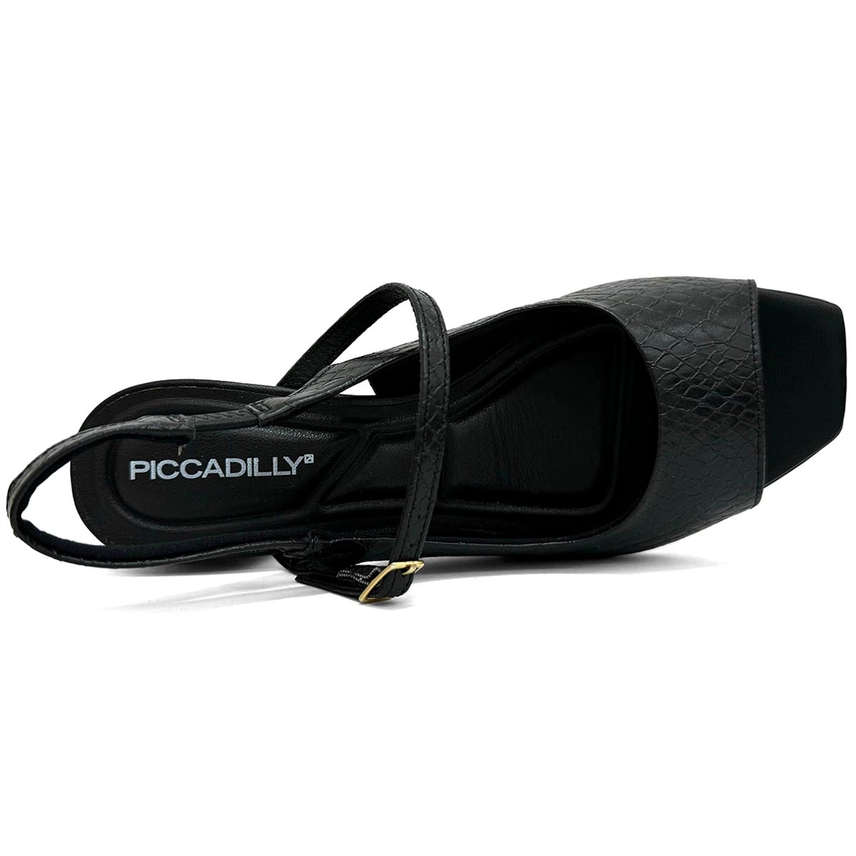 Sandália Piccadilly Conforto Salto Bloco 543083 Preto Sandália Piccadilly Conforto Salto Bloco 543083 Preto