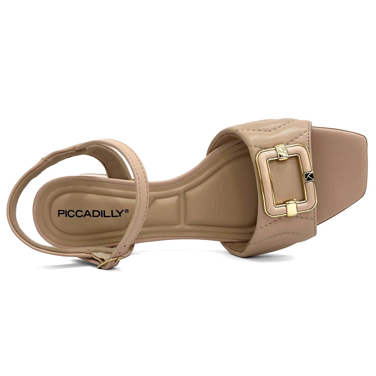 Sandália Piccadilly Conforto Salto Bloco 543086 Rose Sandália Piccadilly Conforto Salto Bloco 543086 Rose