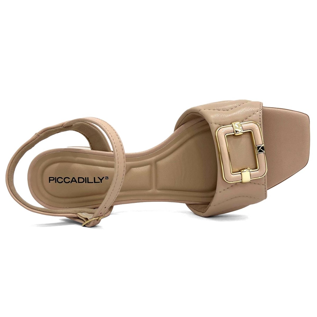 Sandália Piccadilly Conforto Salto Bloco 543086 Rose