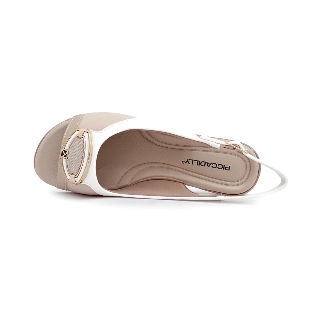 Sandália Piccadilly Feminina Conforto 500292 Branco/Marfim