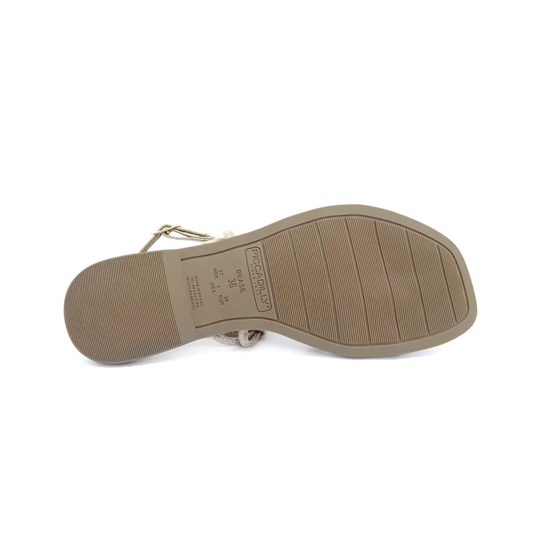 Sandália Piccadilly Feminina Conforto 508027 Bege