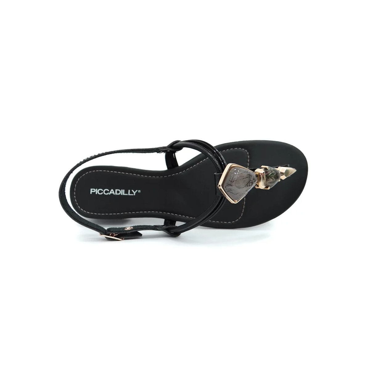 Sandália Piccadilly Feminino Conforto 558028 Preto Sandália Piccadilly Feminino Conforto 558028 Preto