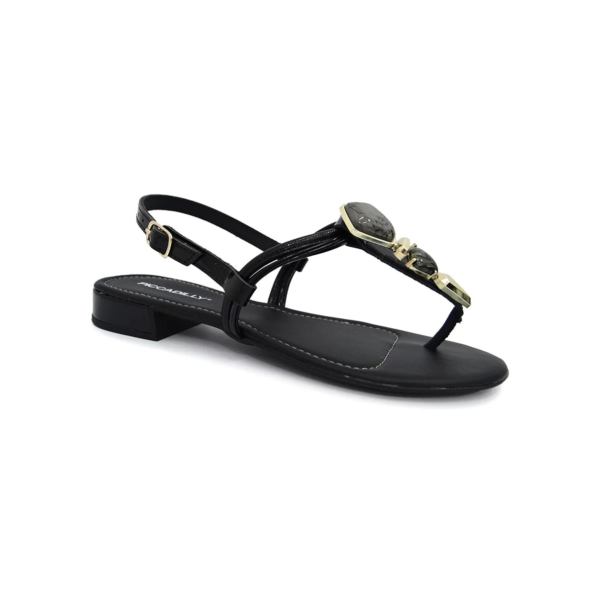 Sandália Piccadilly Feminino Conforto 558028 Preto Sandália Piccadilly Feminino Conforto 558028 Preto