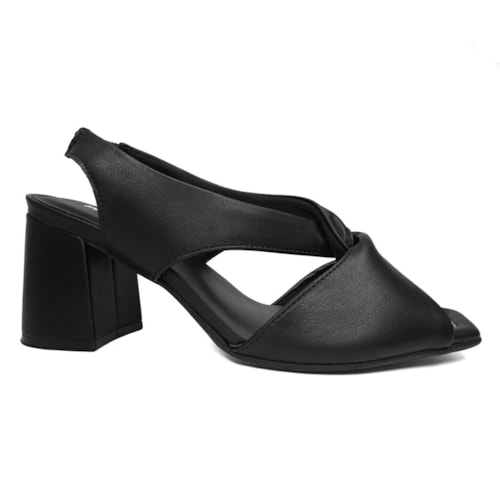 Sandalia Piccadilly Feminino Conforto 626010 Preto Fosco