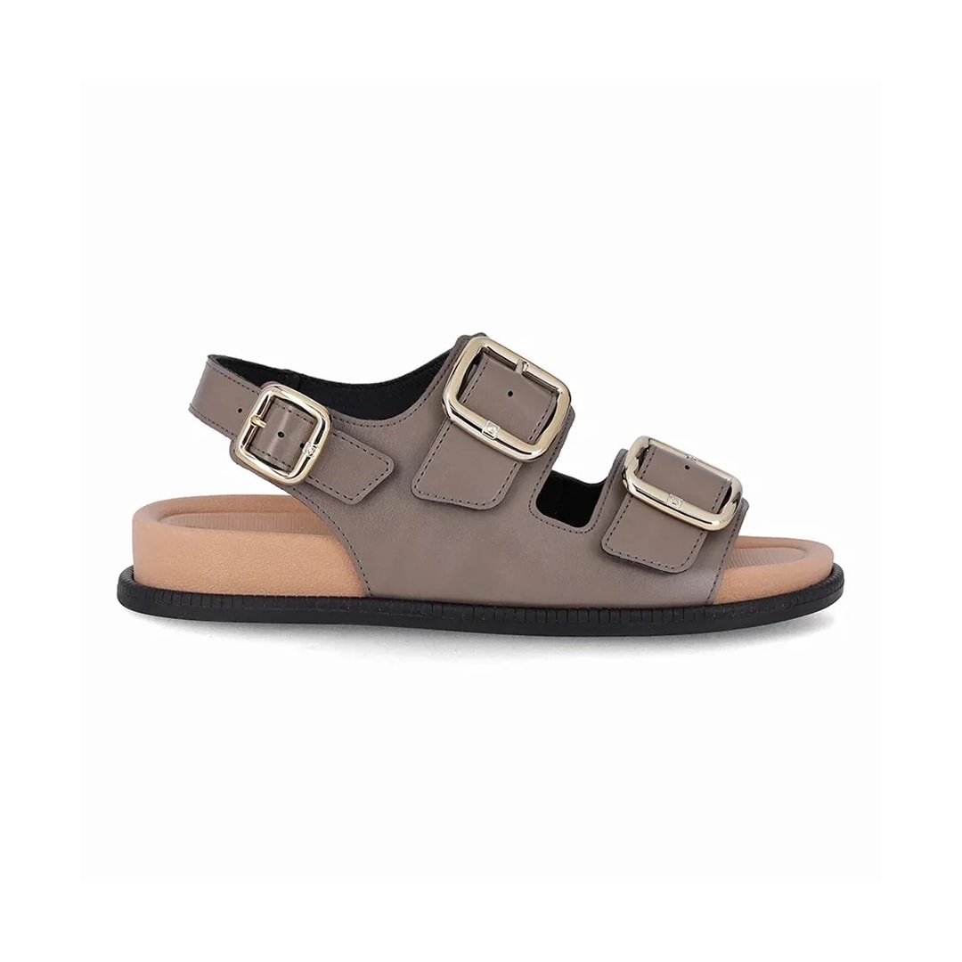 Sandália Piccadilly Flatform 477011 Taupe