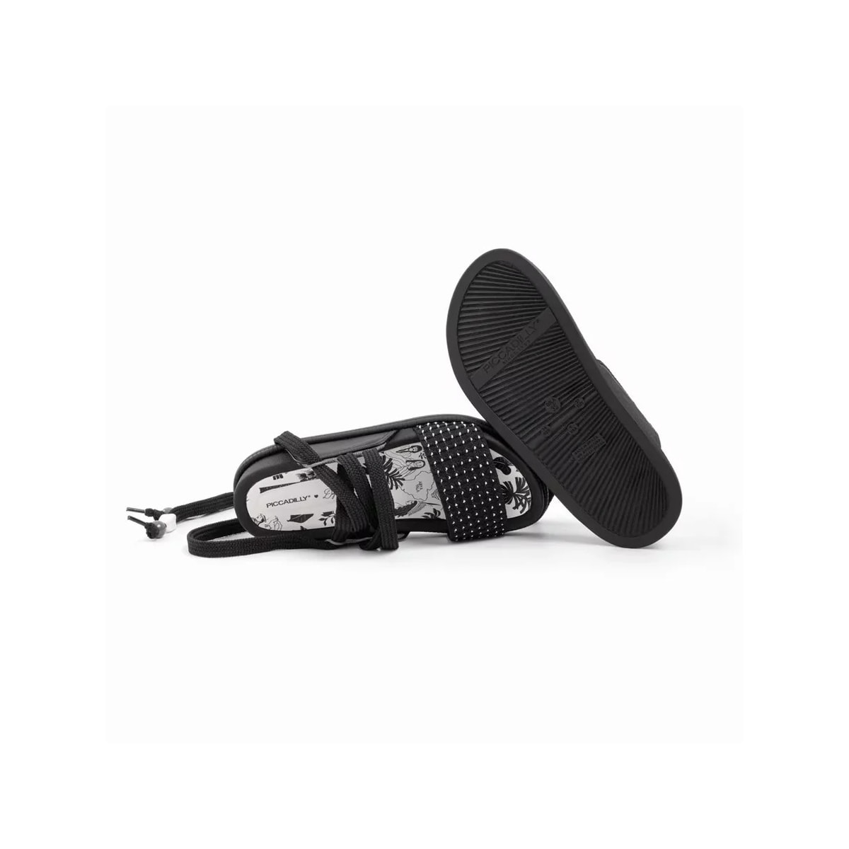 Sandália Piccadilly Flatform Papete 478001 Preto Sandália Piccadilly Flatform Papete 478001 Preto