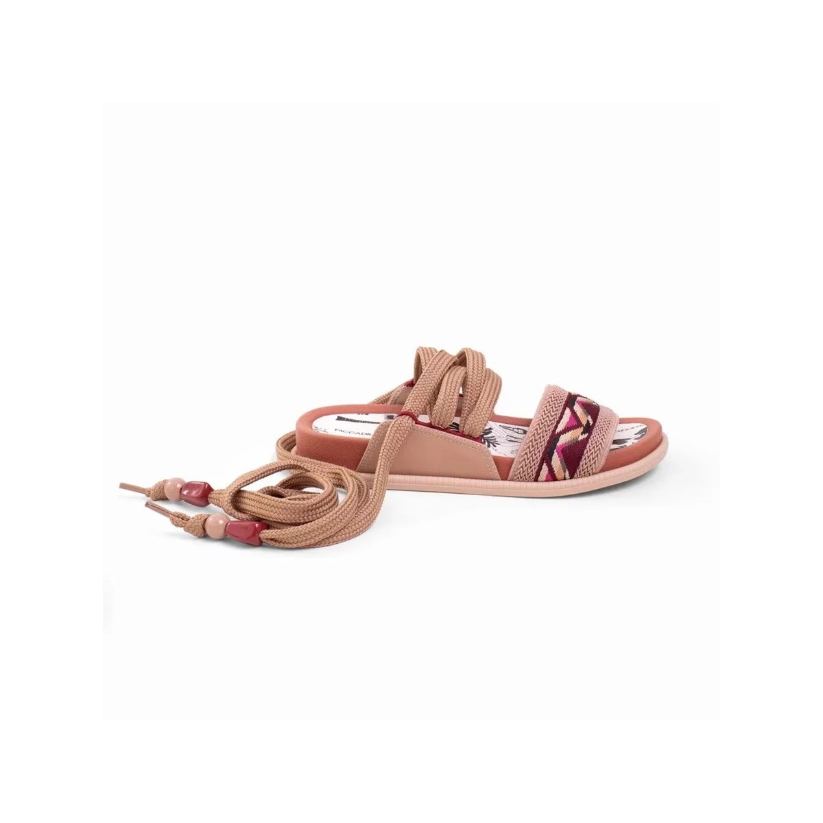 Sandália Piccadilly Flatform Papete 478002 Amendoa Sandália Piccadilly Flatform Papete 478002 Amendoa