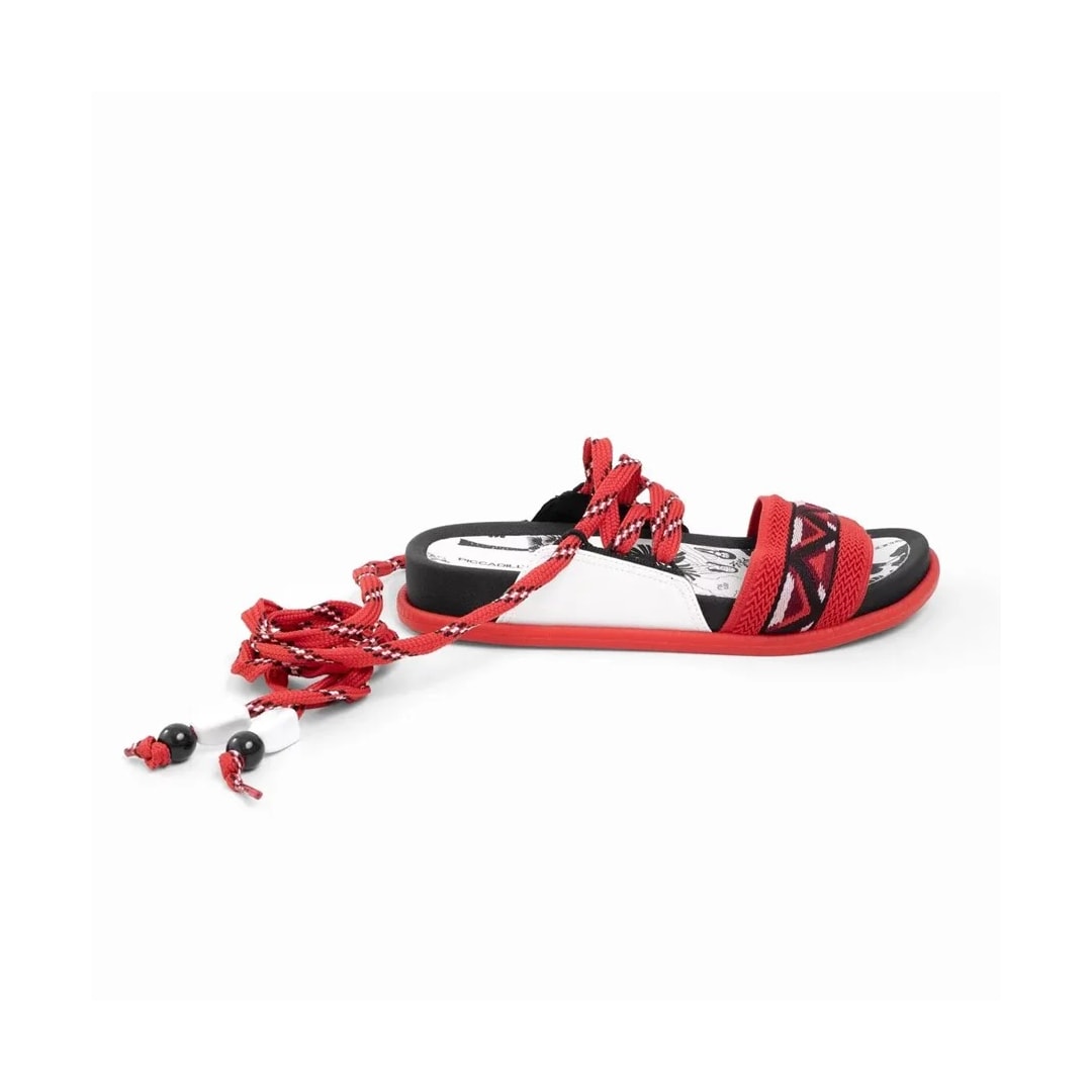 Sandália Piccadilly Flatform Papete 478002 Vermelho Sandália Piccadilly Flatform Papete 478002 Vermelho