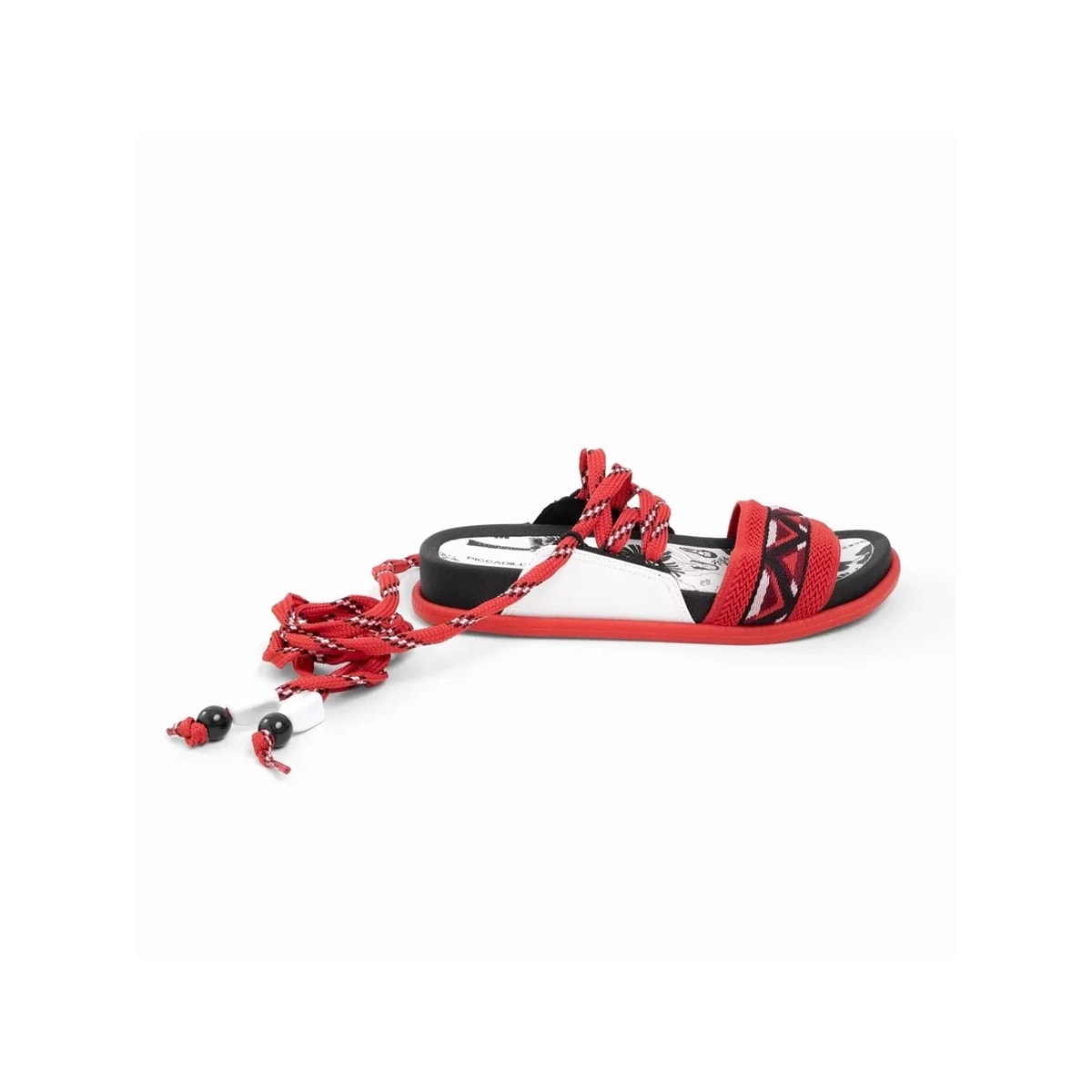 Sandália Piccadilly Flatform Papete 478002 Vermelho Sandália Piccadilly Flatform Papete 478002 Vermelho