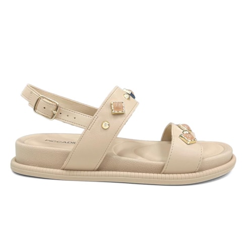 Detalhe - Sandália Piccadilly Papete Birken Renata 480009 Brulee