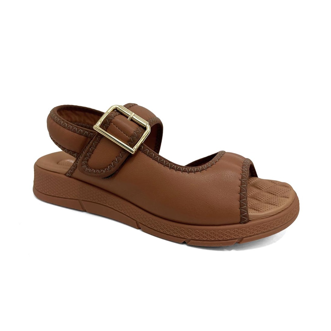 Sandália Piccadilly Papete Conforto 571019 Ocre