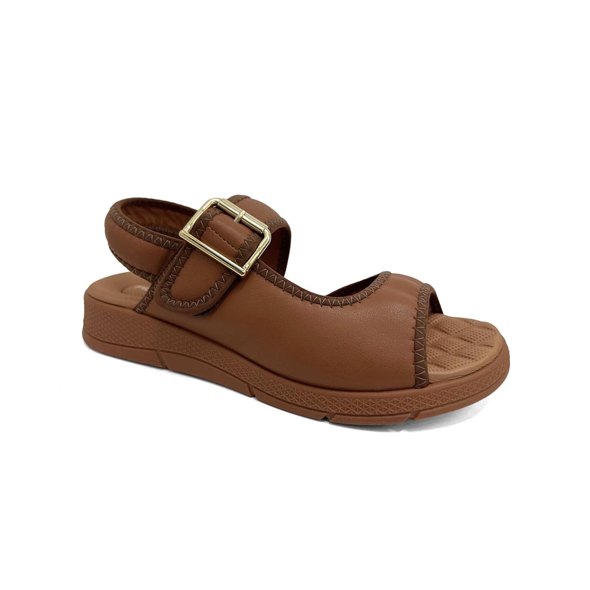 Sandália Piccadilly Papete Conforto 571019 Ocre