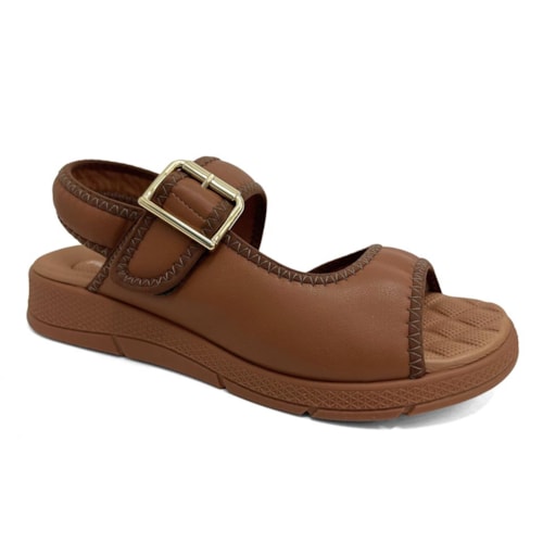 Sandália Piccadilly Papete Conforto 571019 Ocre