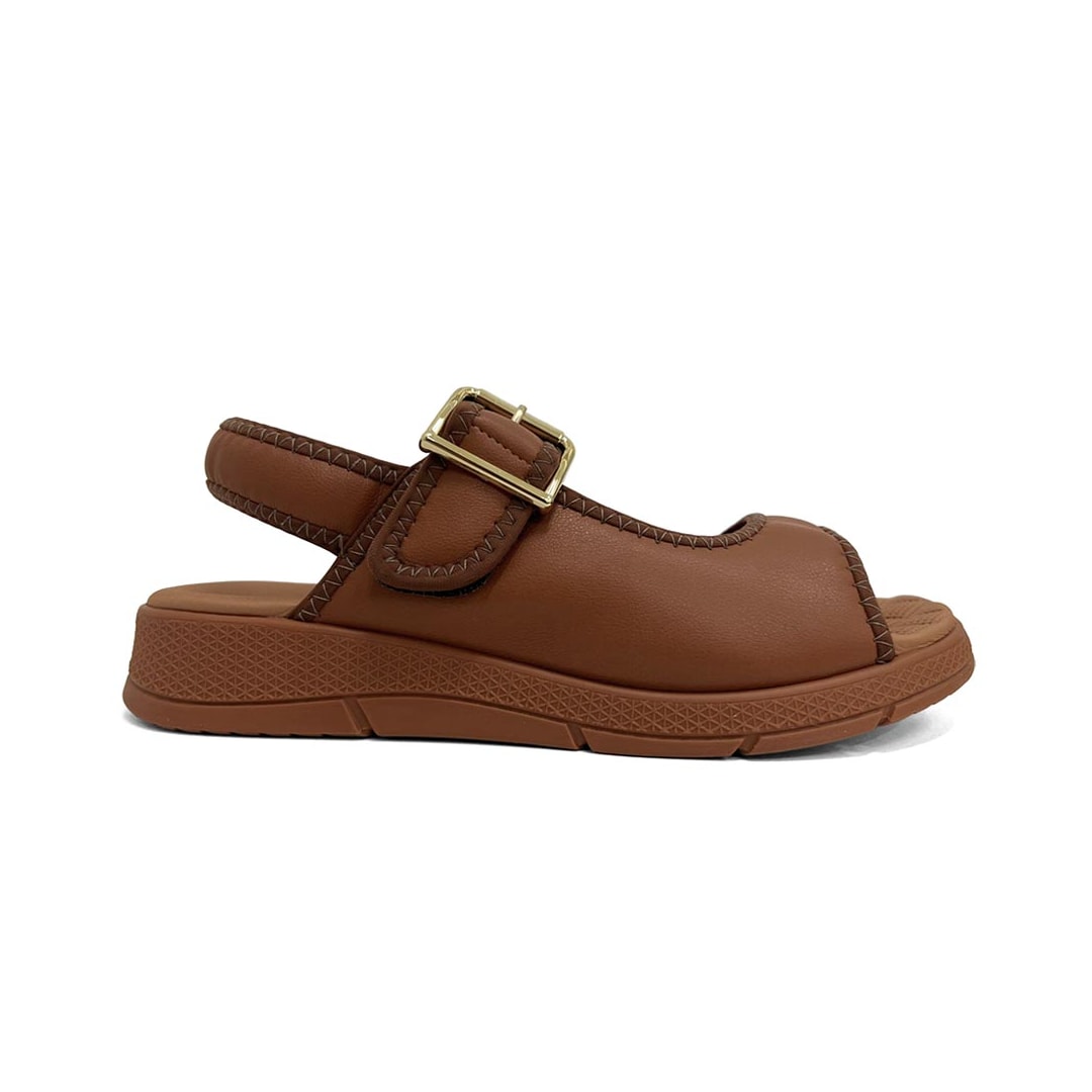 Sandália Piccadilly Papete Conforto 571019 Ocre