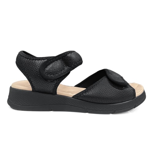Detalhe - Sandália Piccadilly Papete Joanete 571003 Preto/Off White