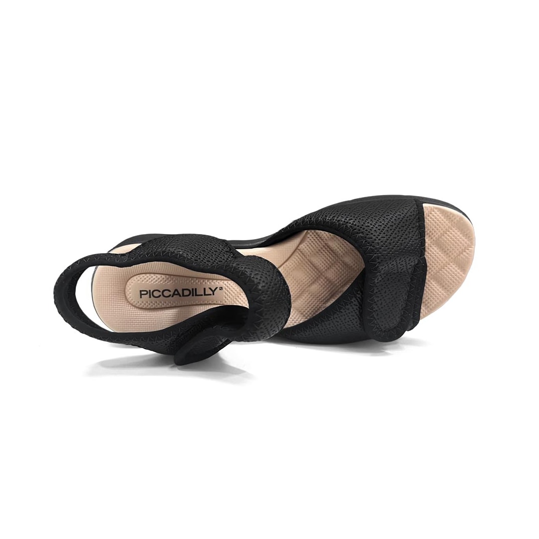 Sandália Piccadilly Papete Joanete 571003  Preto/Off White