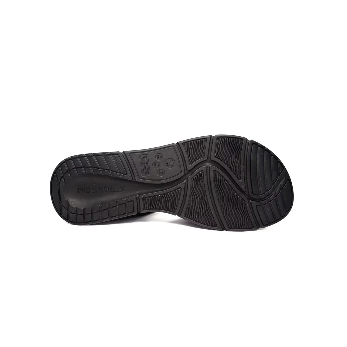 Sandália Piccadilly Papete Joanete 571003  Preto/Off White