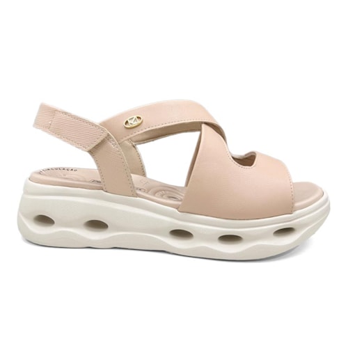 Detalhe - Sandália Piccadilly Papete Ultraconforto Maxi 548016 Rose