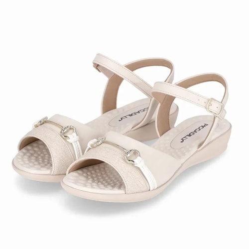 Sandalia Piccadilly Rasteira 500366 Off White