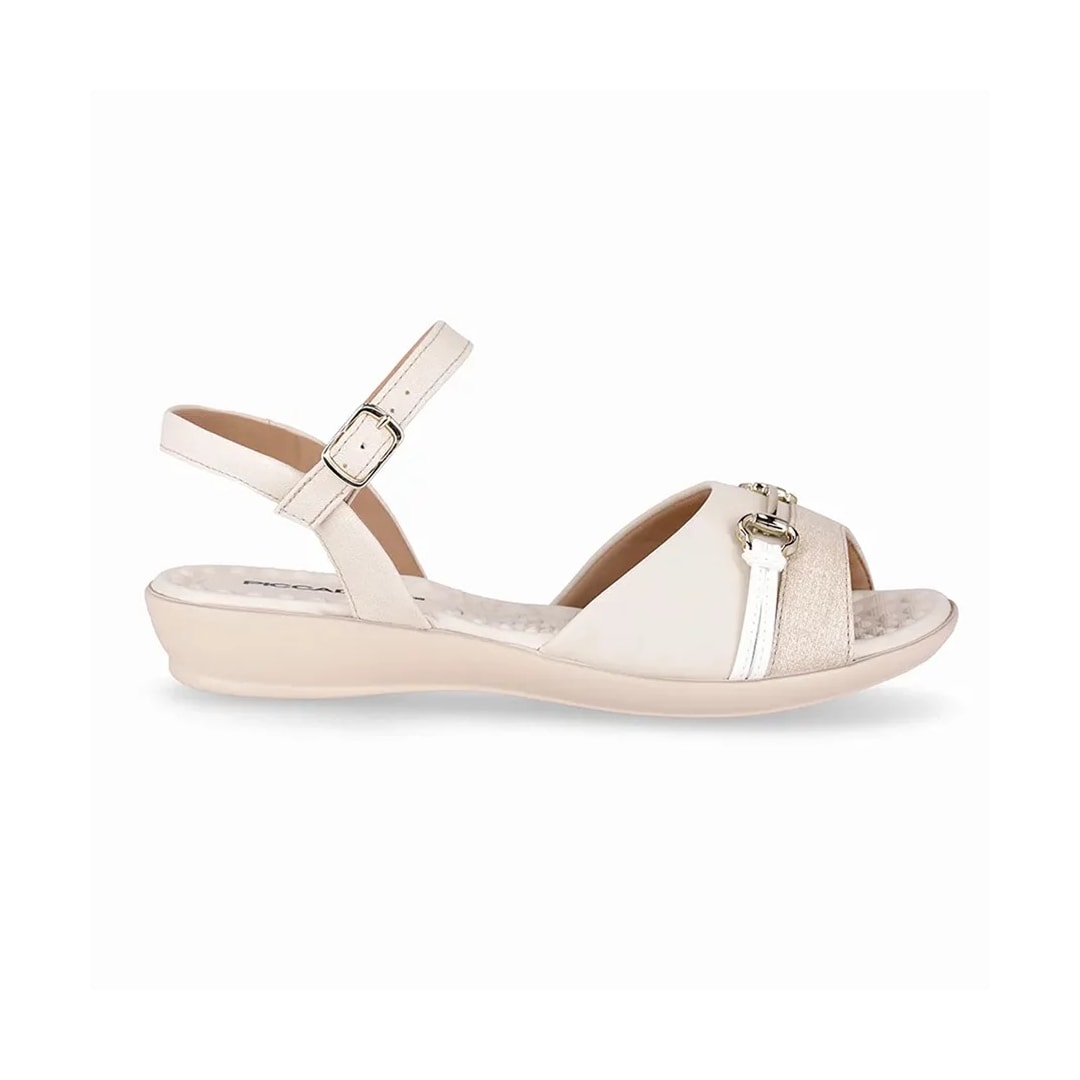 Sandália Piccadilly Rasteira 500366 Off White Sandália Piccadilly Rasteira 500366 Off White