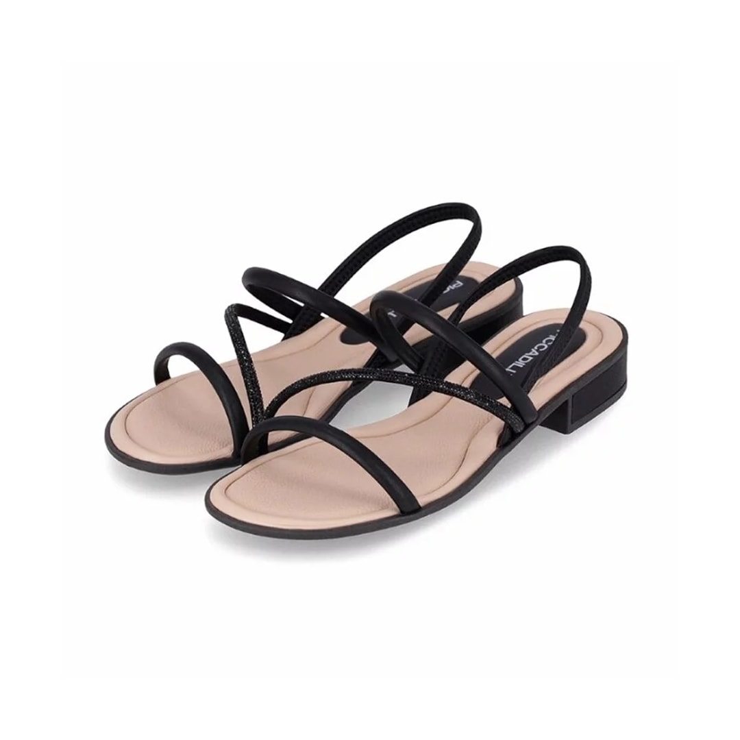 Sandália Piccadilly Rasteira 590031 Preto Sandália Piccadilly Rasteira 590031 Preto
