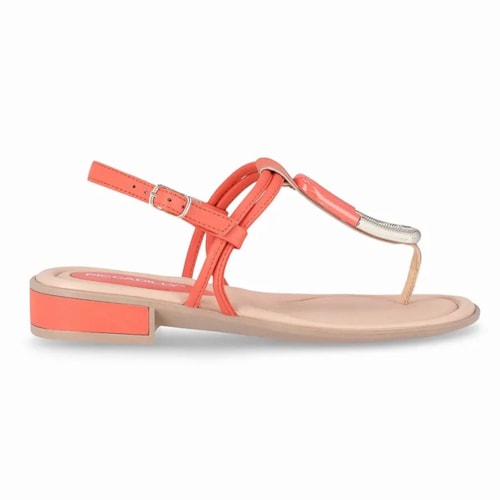 Sandalia Piccadilly Rasteira 590034 Coral