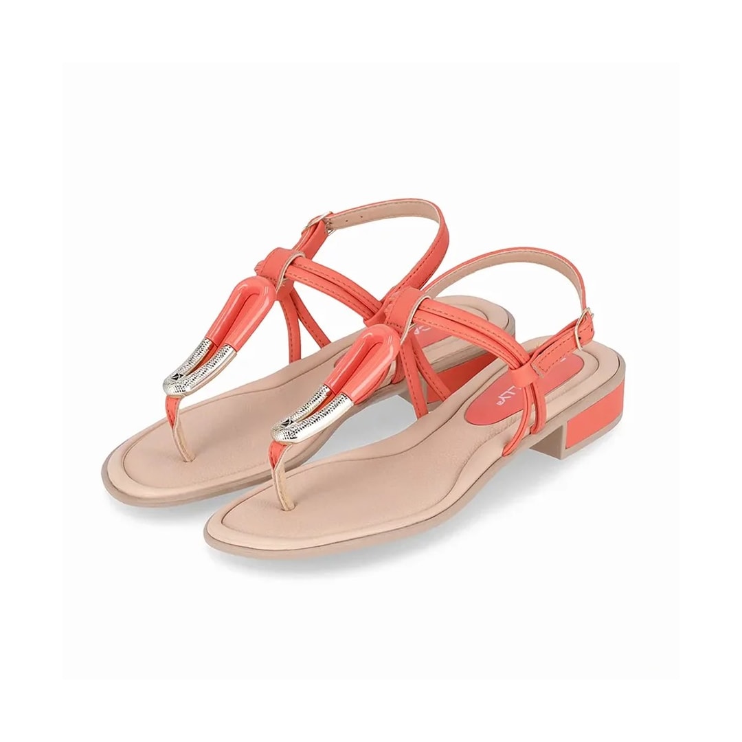Sandália Piccadilly Rasteira 590034 Coral