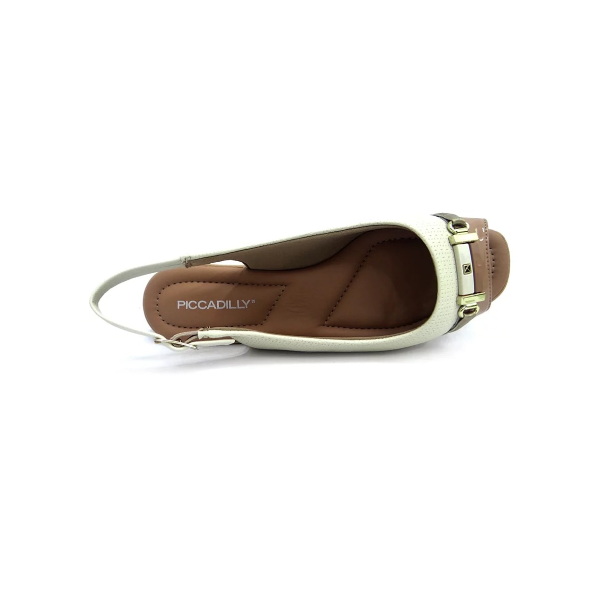 Sandália Piccadilly Rasteira Conforto 10307 Off White/Nude Sandália Piccadilly Rasteira Conforto 10307 Off White/Nude