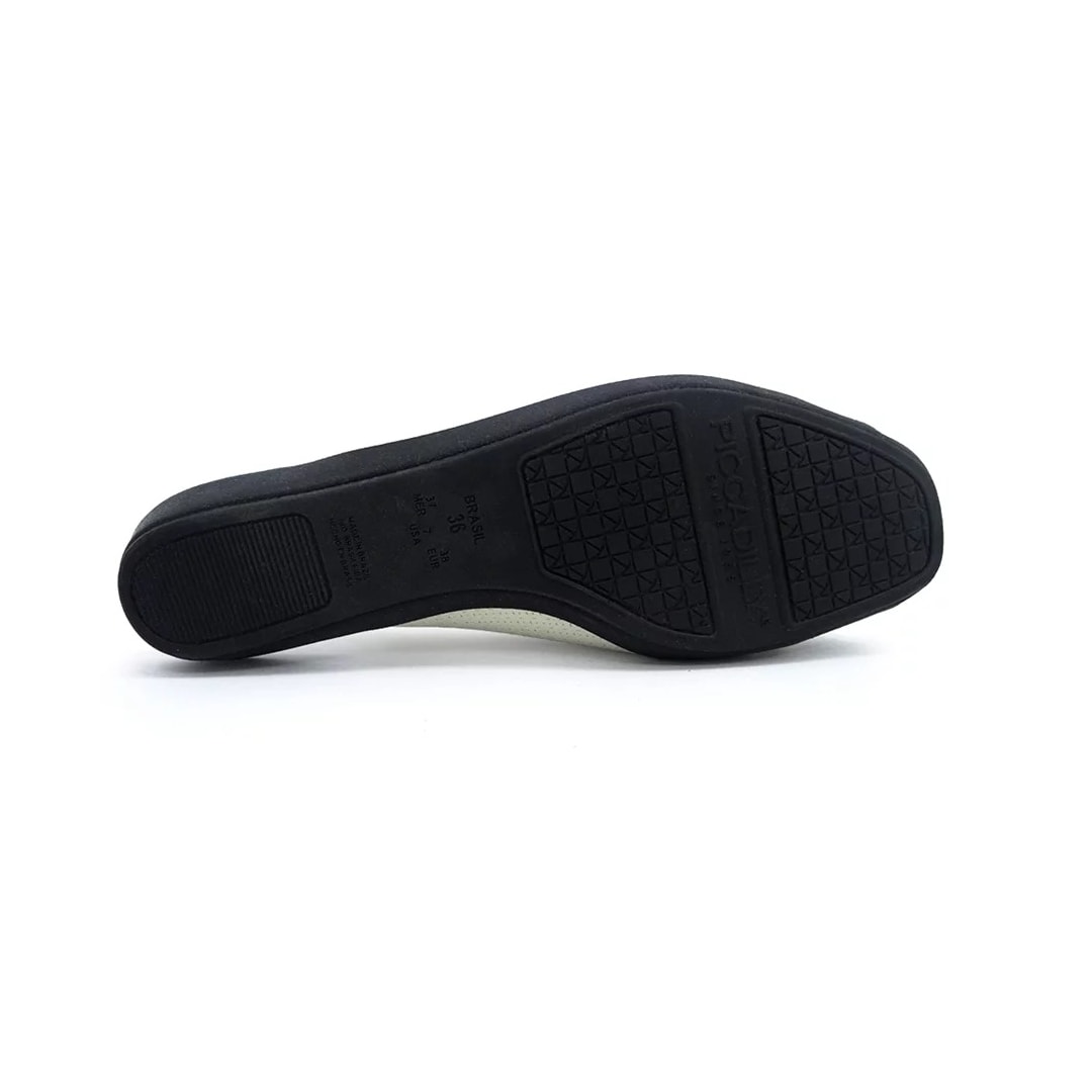 Sandália Piccadilly Rasteira Conforto 10307 OFf White/Preto Sandália Piccadilly Rasteira Conforto 10307 OFf White/Preto
