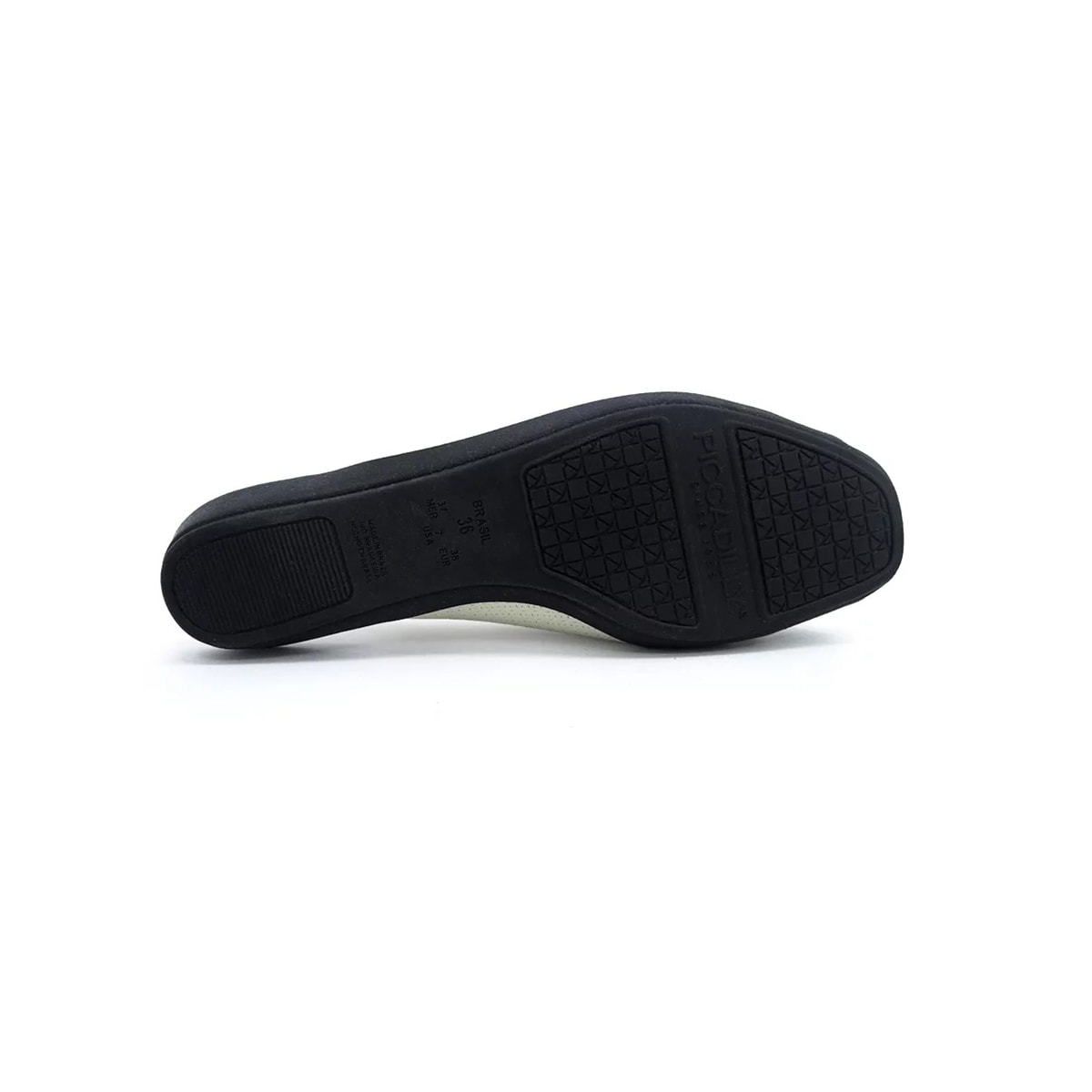 Sandália Piccadilly Rasteira Conforto 10307 OFf White/Preto Sandália Piccadilly Rasteira Conforto 10307 OFf White/Preto