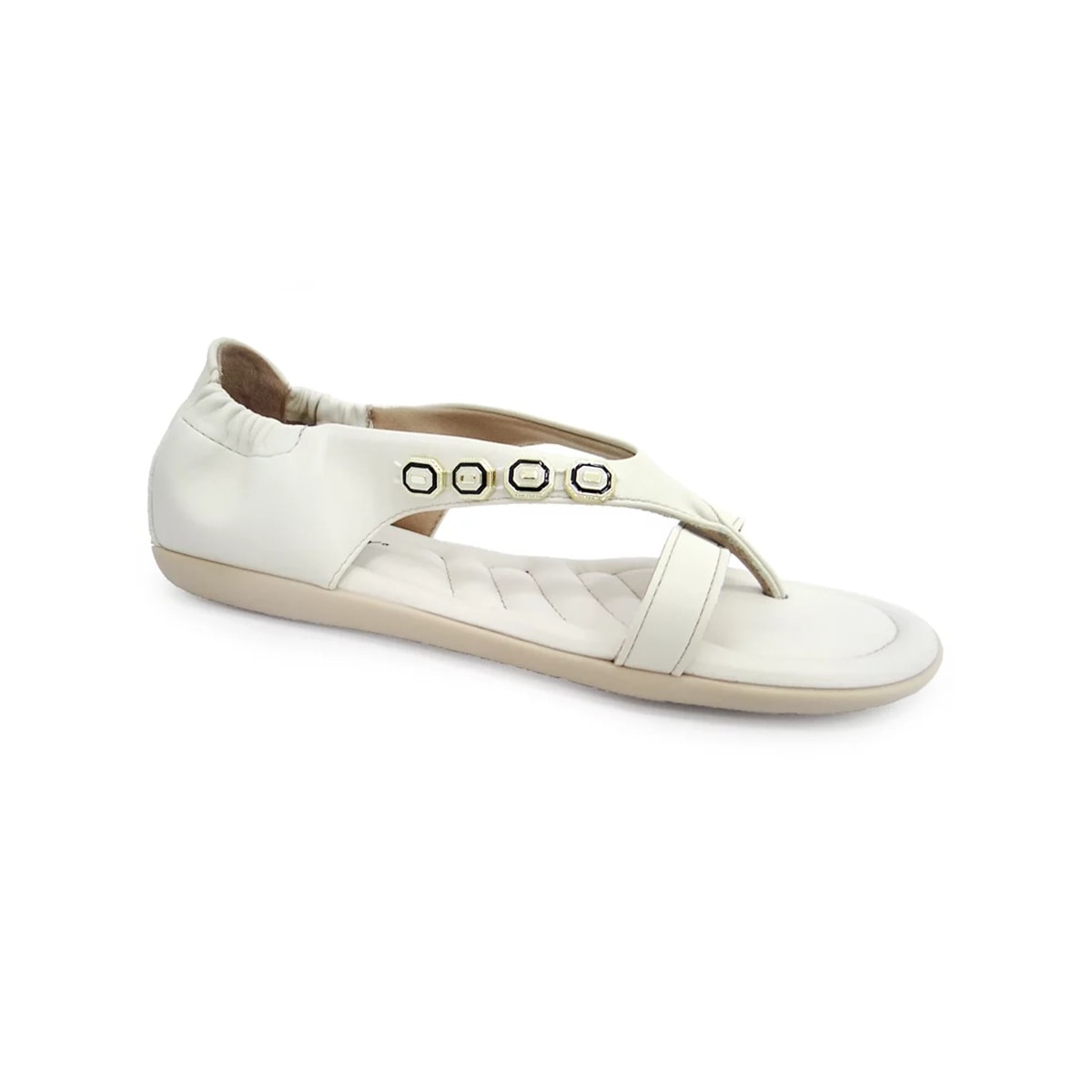 Sandália Piccadilly Rasteira Conforto 339014 Off White Sandália Piccadilly Rasteira Conforto 339014 Off White